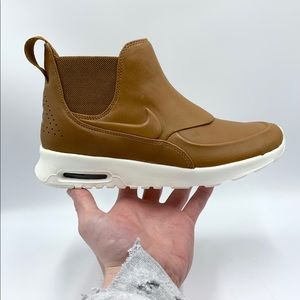 🔥 Brown Leather Nike Air Max Thea Mid Size 8